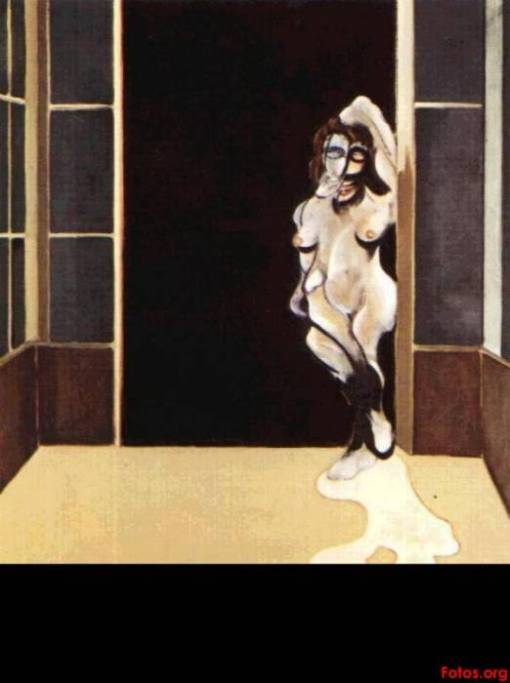 Francis Bacon Mujer desnuda de pie en la entrada de la puerta, 1972 