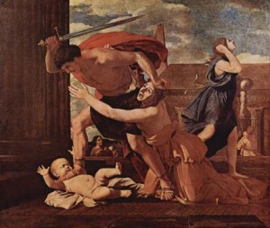 La Matanza de los inocentes (1626). Nicolás Poussin